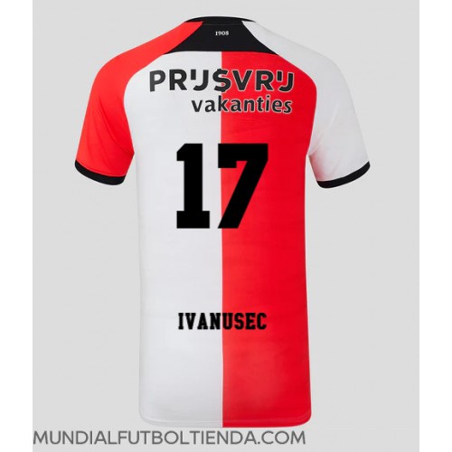 Camiseta Feyenoord Luka Ivanusec #17 Primera Equipación Replica 2024-25 mangas cortas